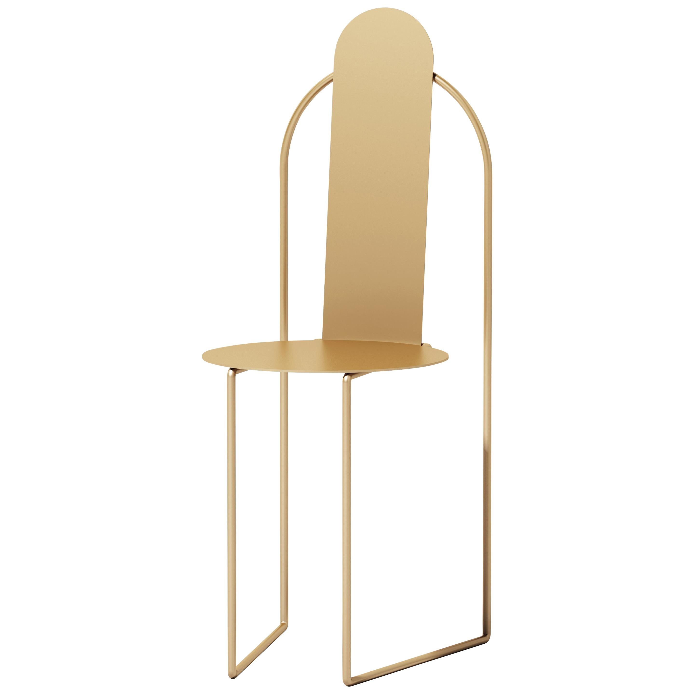 Pudica Chair in Brass by Matter by Pedro Paulo Venzon For Sale