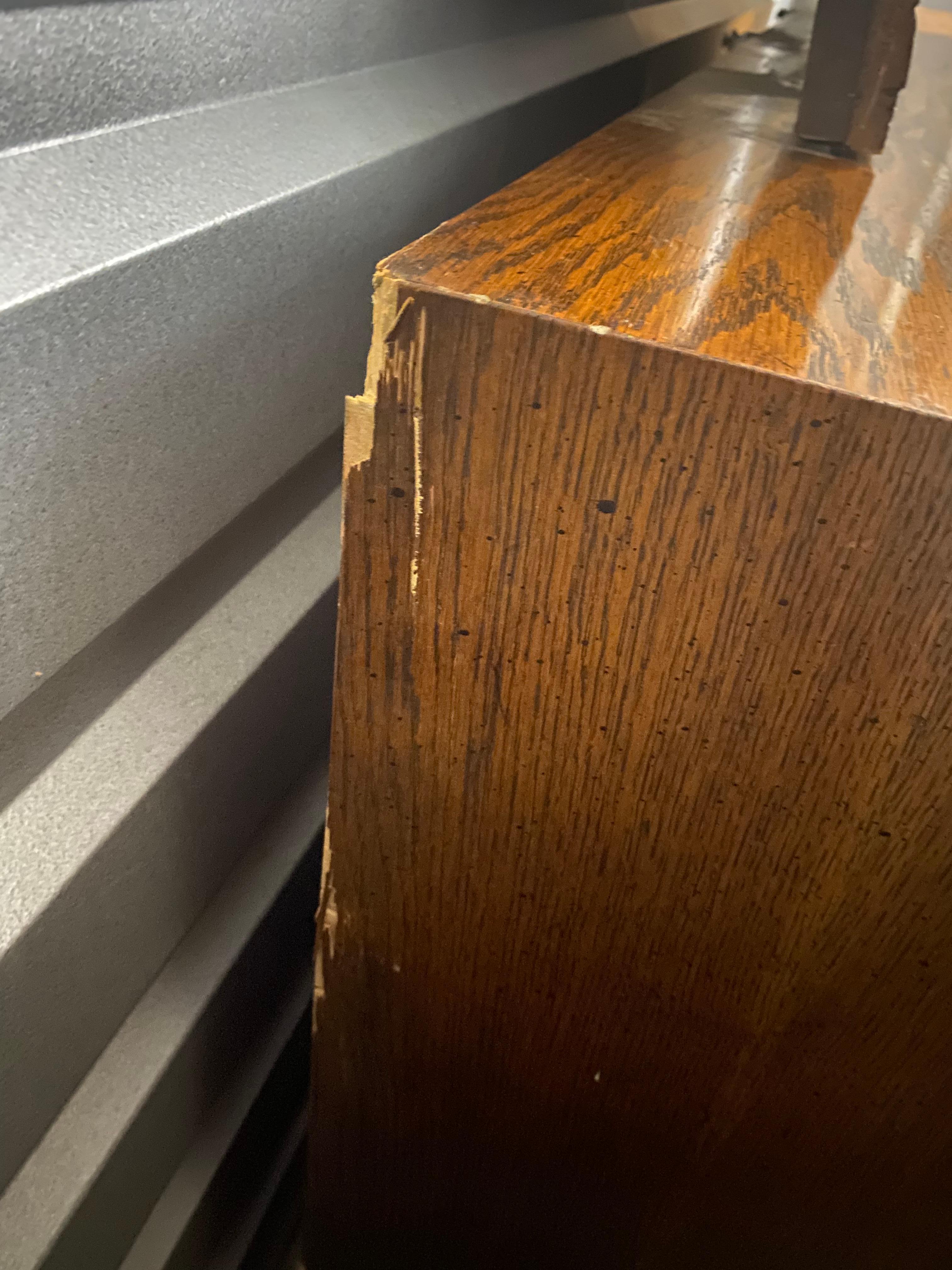 Late 20th Century Pueblo Brutalist Dresser by Lane W/ Mirror Mid-Century Modern