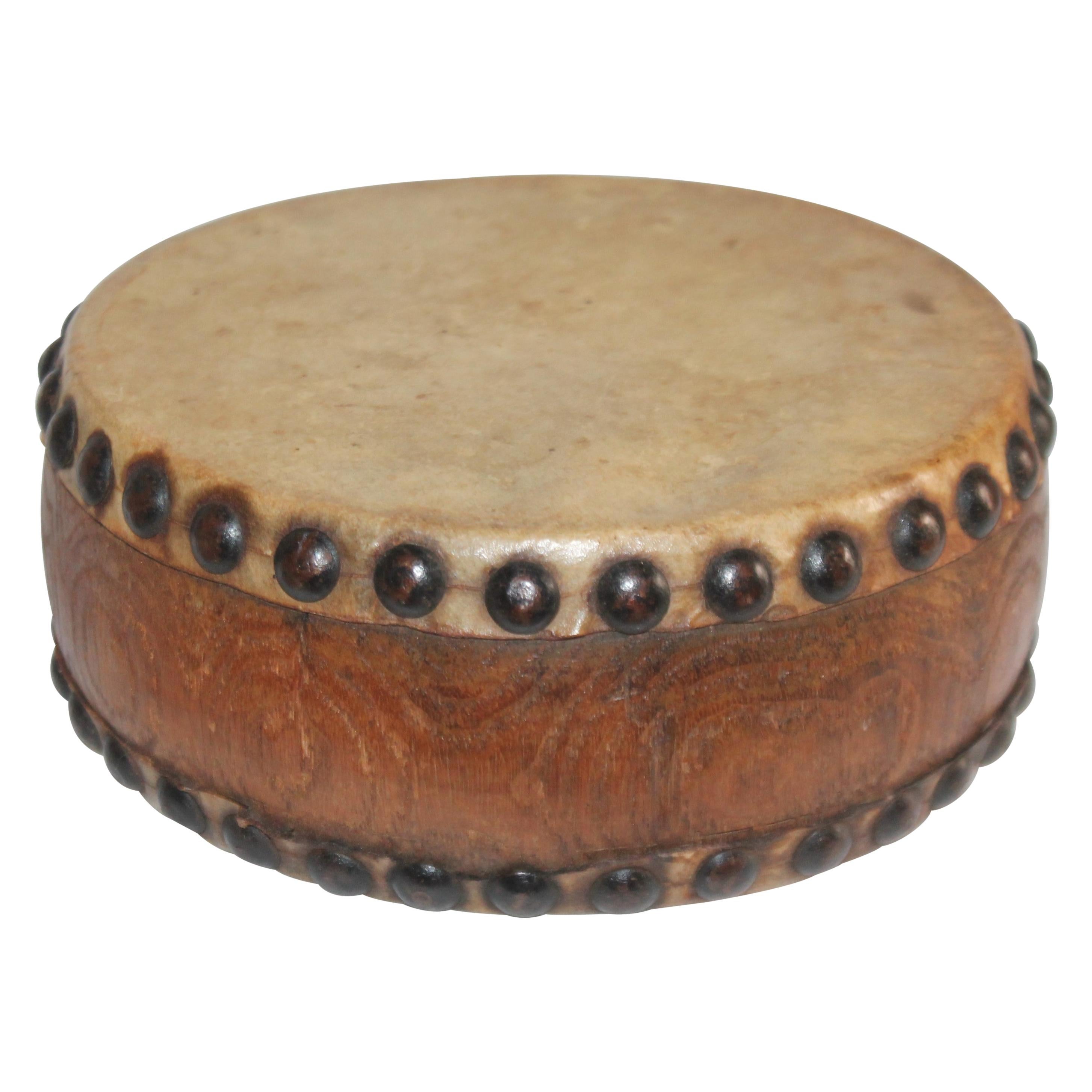 Pueblo Indian Children's Drum, 19th Century For Sale