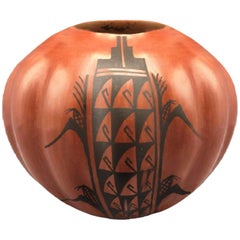 Pueblo Native American Southwestern Puebla Pottery Bowl by Juanita Fragua Jemez