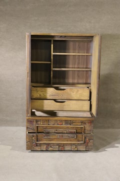 'Pueblo' Series Brutalist Armoire
