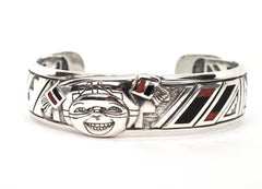 Pueblo Plata de Ley 925  Pulsera Koshari Payaso de Kathleen Wall