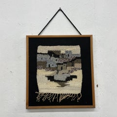 Tessitura Pueblo fatta a mano Vintage Textile Wall Art Arazzo Adobe