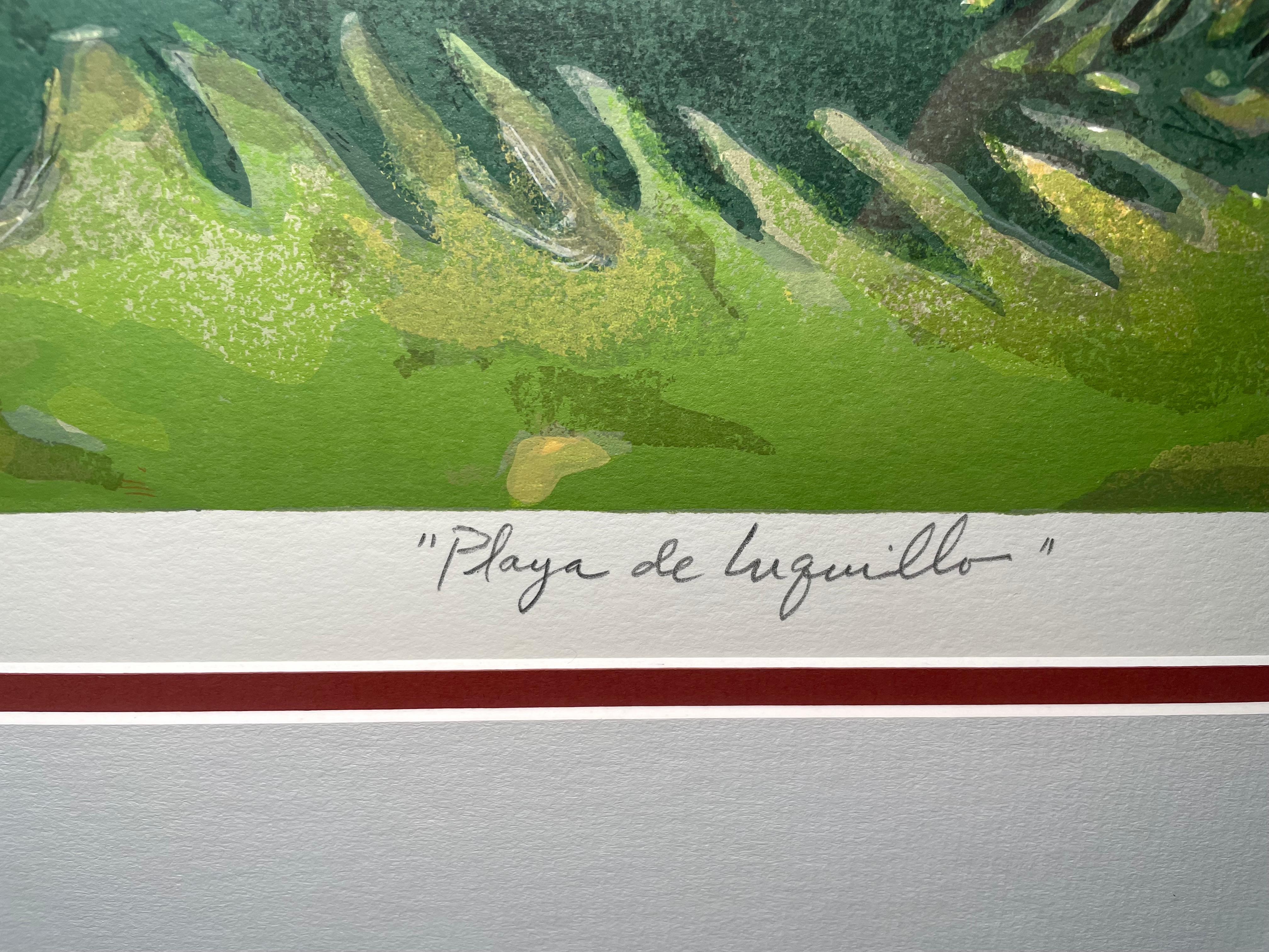 Hand-Crafted Puerto Rican Luquillo Beach Silk Screen Print For Sale