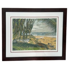 Puerto Rican Luquillo Strand Siebdruck