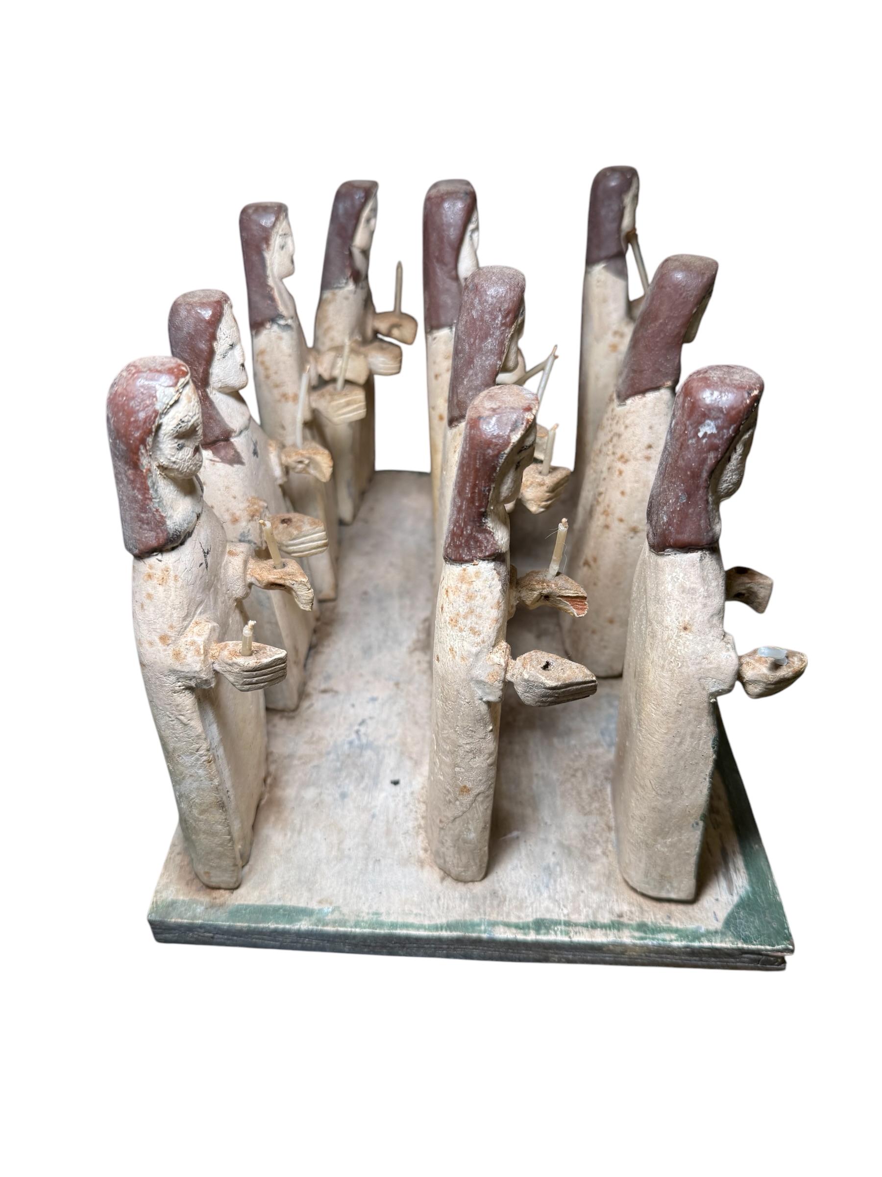 Santos De Palo Puertorriqueños/Esculturas Talladas En Madera De Santa Ursula/Las Vírgenes Estadounidense en venta