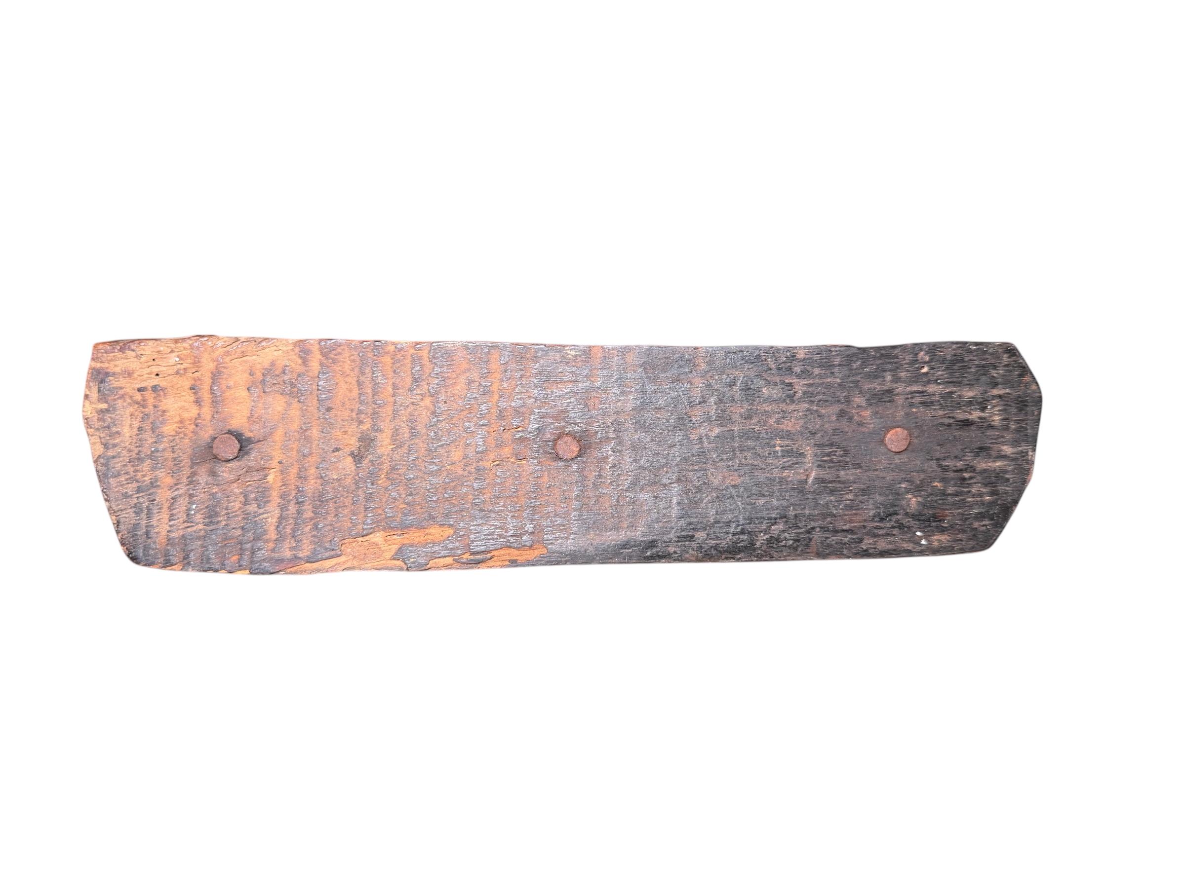 Geschnitzte Santos De Palo/Holz-Skulpturen der drei weichen Männer zu Fuß aus Puerto Rica im Angebot 2