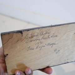 PUERTO RICO Antonio Aviles Carved Wood "Santos De Palo" of The Three Kings