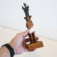 PUERTO RICO Sculpted Carved Wood "Santos De Palo" of St. Sebastian