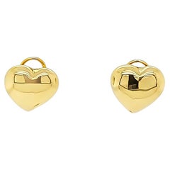 Puff Heart Stud Earrings