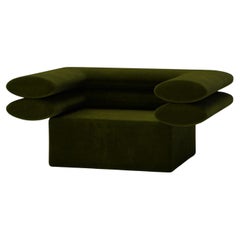 Puffer Chair Sculptural Contemporary 'Olive'