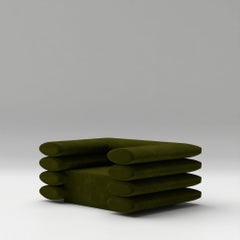 Puffer XL Chair Sculptural Contemporary 'Olive'