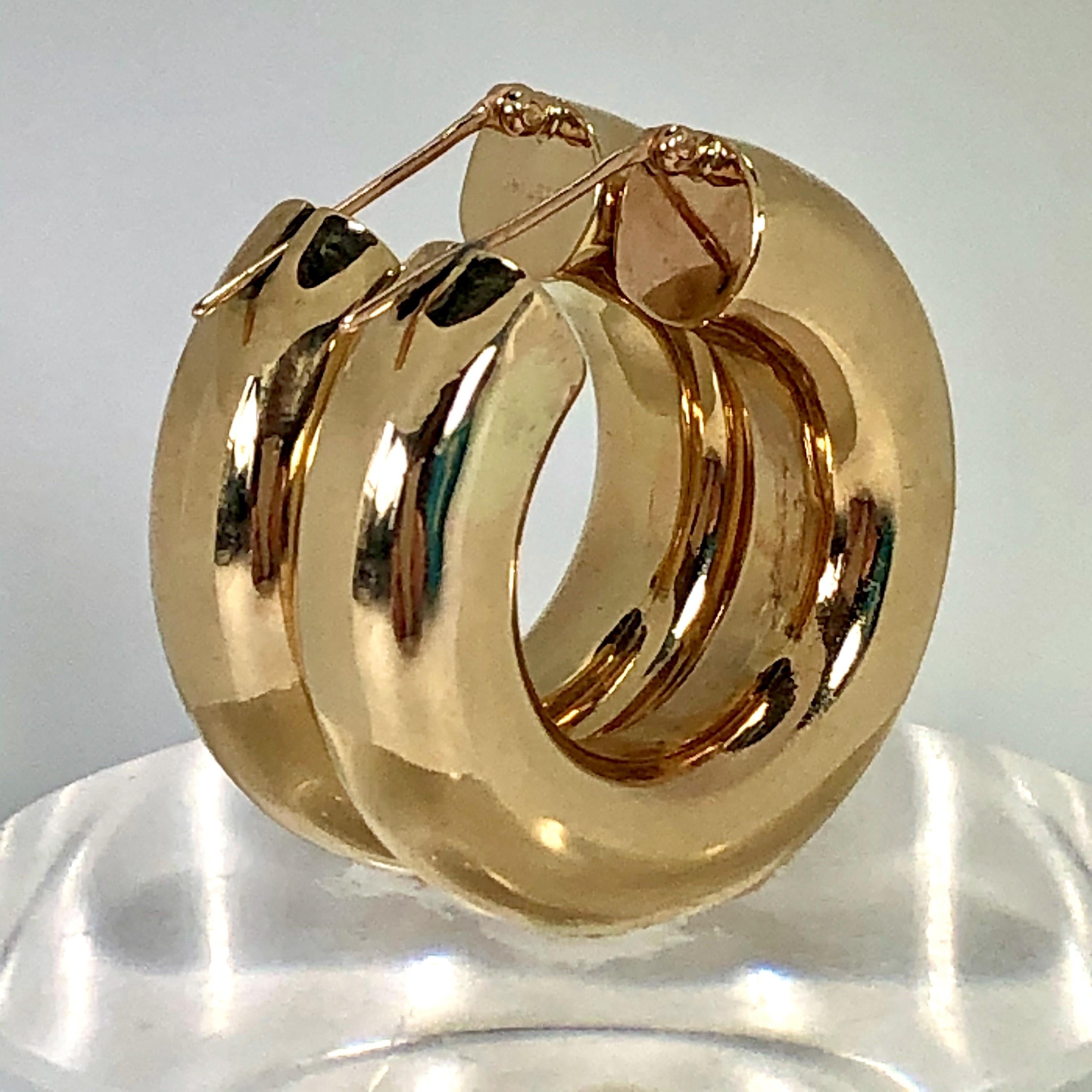 4 inch gold hoop earrings