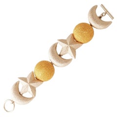 Bracelet Celestial Moon & Stars de Christian Dior, années 1980