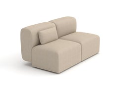 Puffy Modular Sofa, 2-Seater, Hallingdal Taupe