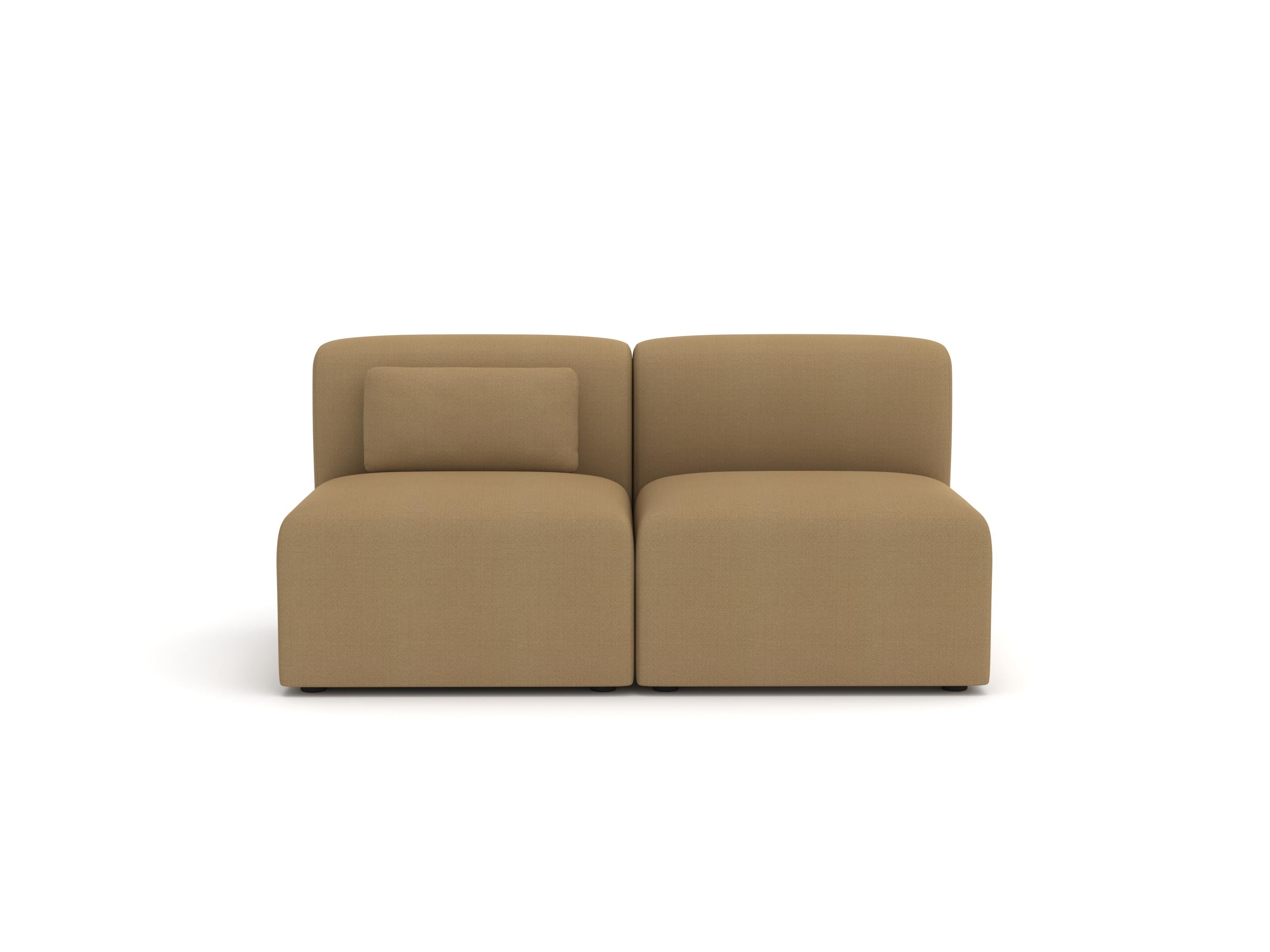 XXI secolo e contemporaneo Divano modulare Puffy a 2 posti, Vidar Brown in vendita