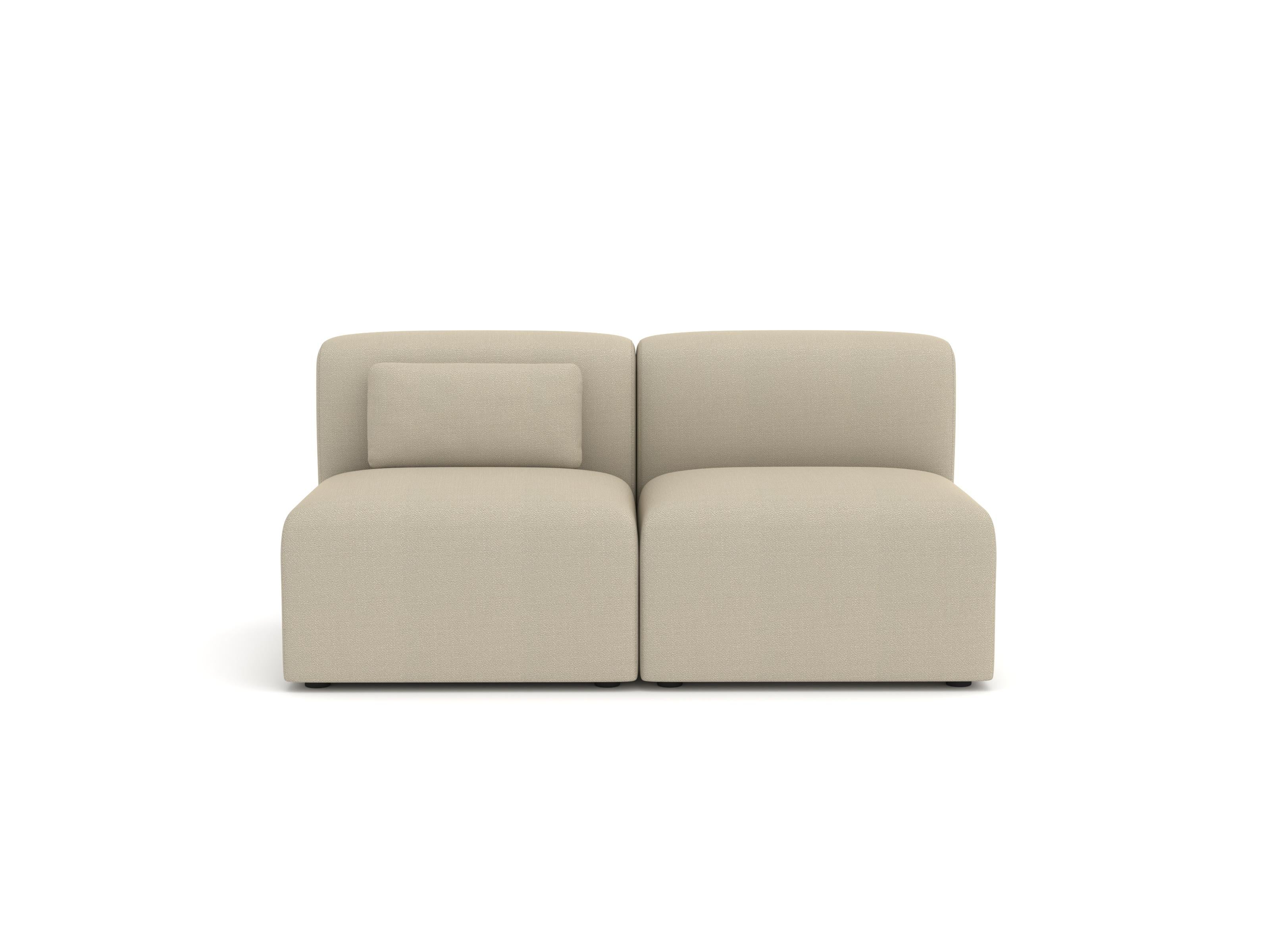 Sofá Modular Puffy, 2 Plazas, Vidar Topo Siglo XXI y contemporáneo en venta