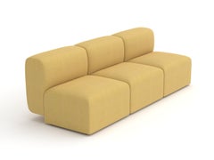 Puffy Canapé modulaire, 3 places, Hallingdal Yellow