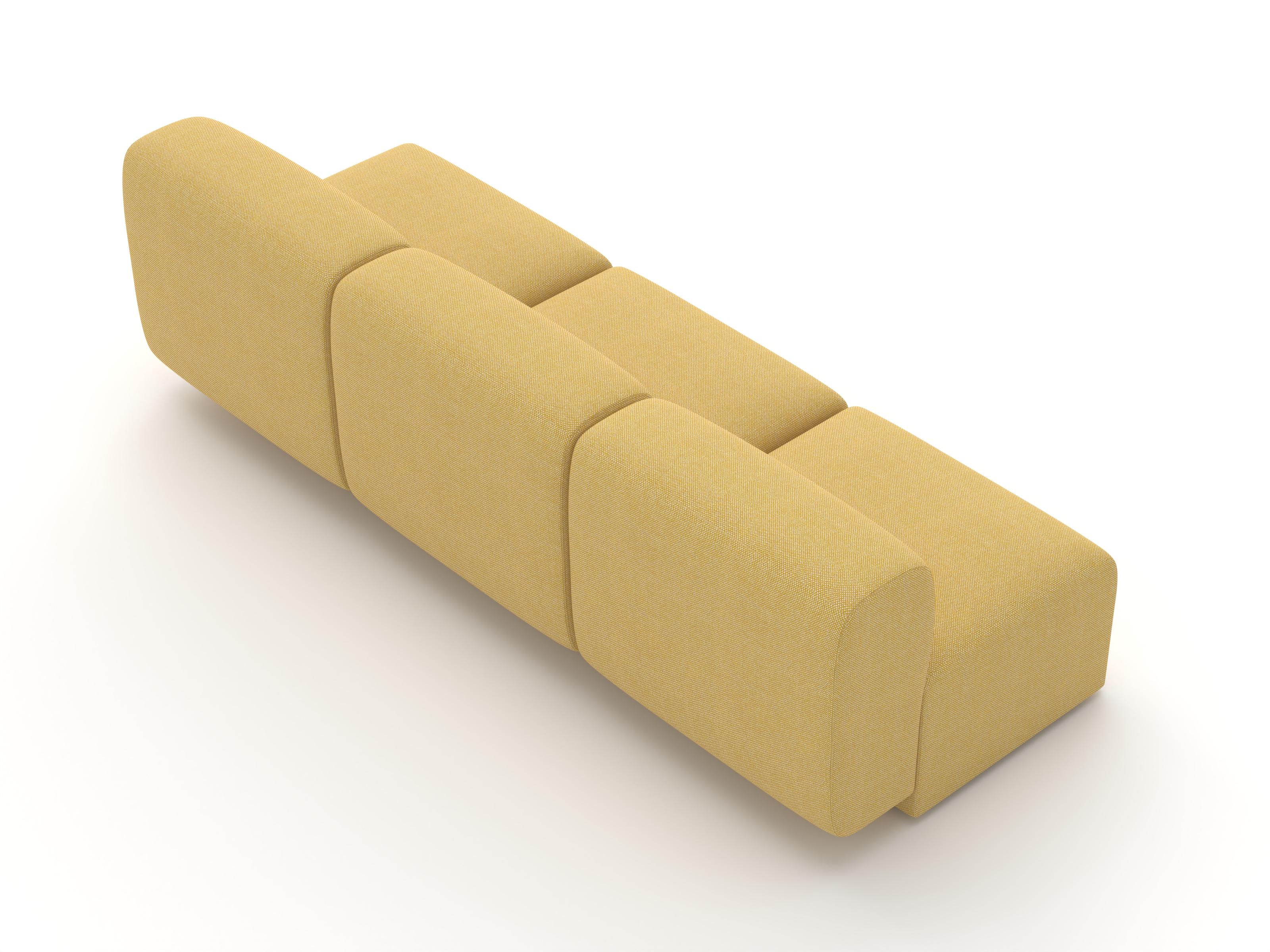 XXI secolo e contemporaneo Divano modulare Puffy, 3 posti, giallo Hallingdal in vendita