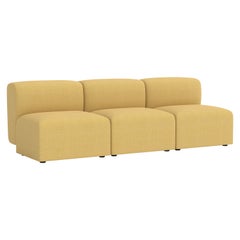 Puffy Modular Sofa, 3-Sitzer, Hallingdal Gelb