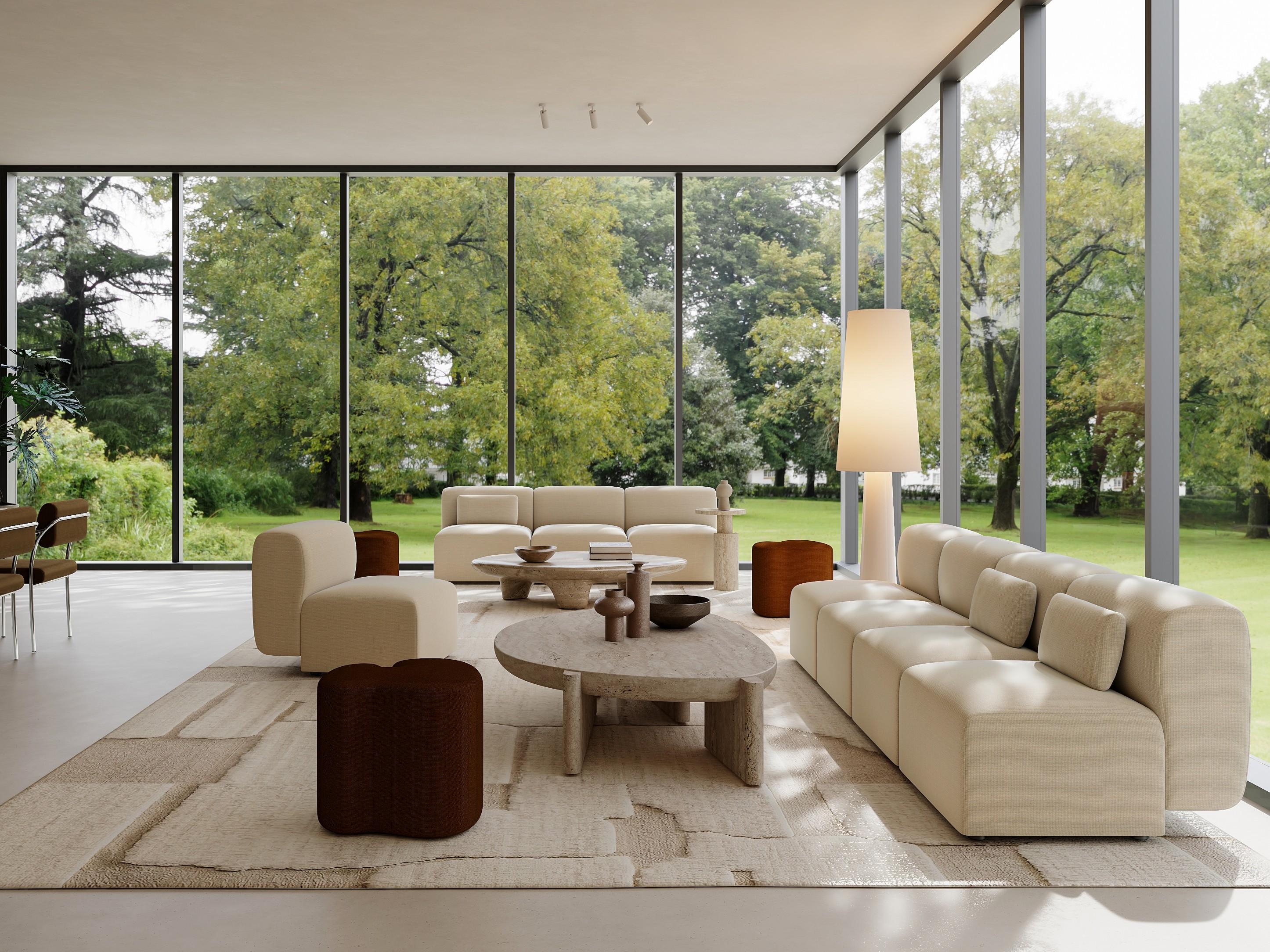 Divano Puffy Unit, Hallingdal Avorio in vendita 4