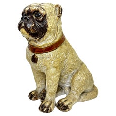 Pug Dog Tobacco Box by Bernhard Bloch, Meissen Germany, circa 1890s