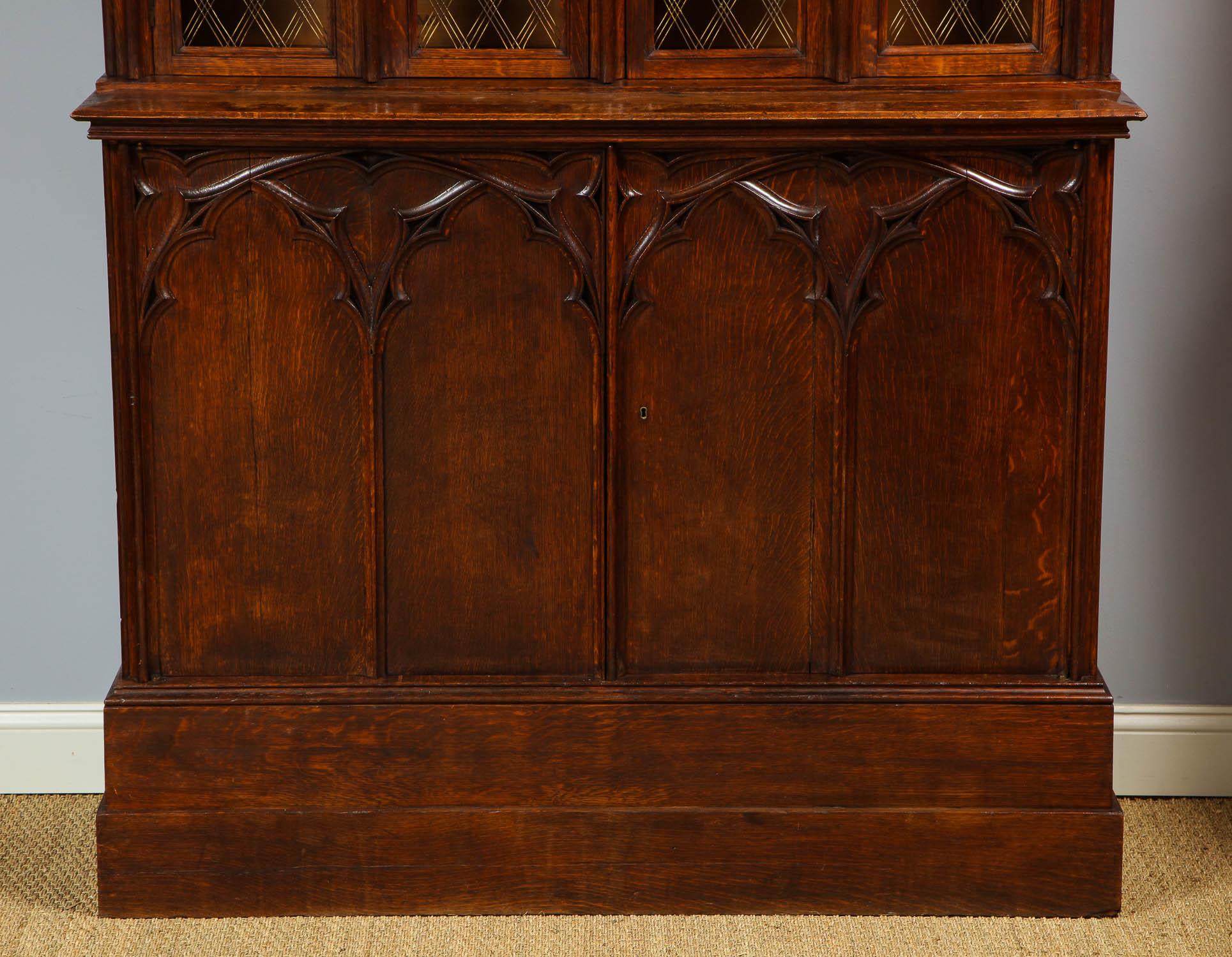Gothic Revival Pugin Bookcase For Sale