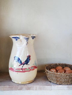 Pugliese Cockrel Jug, Late 1800s