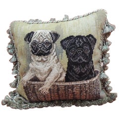 Pugs Tapestry Petite Pillow with Tassels