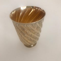 Puiforcat 'Anne of Austria' Gilt Sterling Silver Tumbler