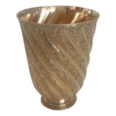 Puiforcat 'Anne of Austria' Gilt Sterling Silver Tumbler