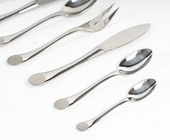 Puiforcat - Art Deco Besteck Besteck Set Wave Edelstahl - 131 Pieces