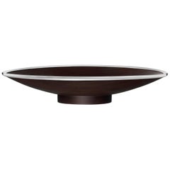 Puiforcat Cercle D'orfevre Large Wood and Sterling Silver Centerpiece