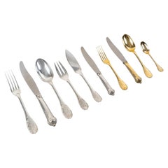 Puiforcat - Set di posate Elysee in argento e vermeil - 165 pezzi