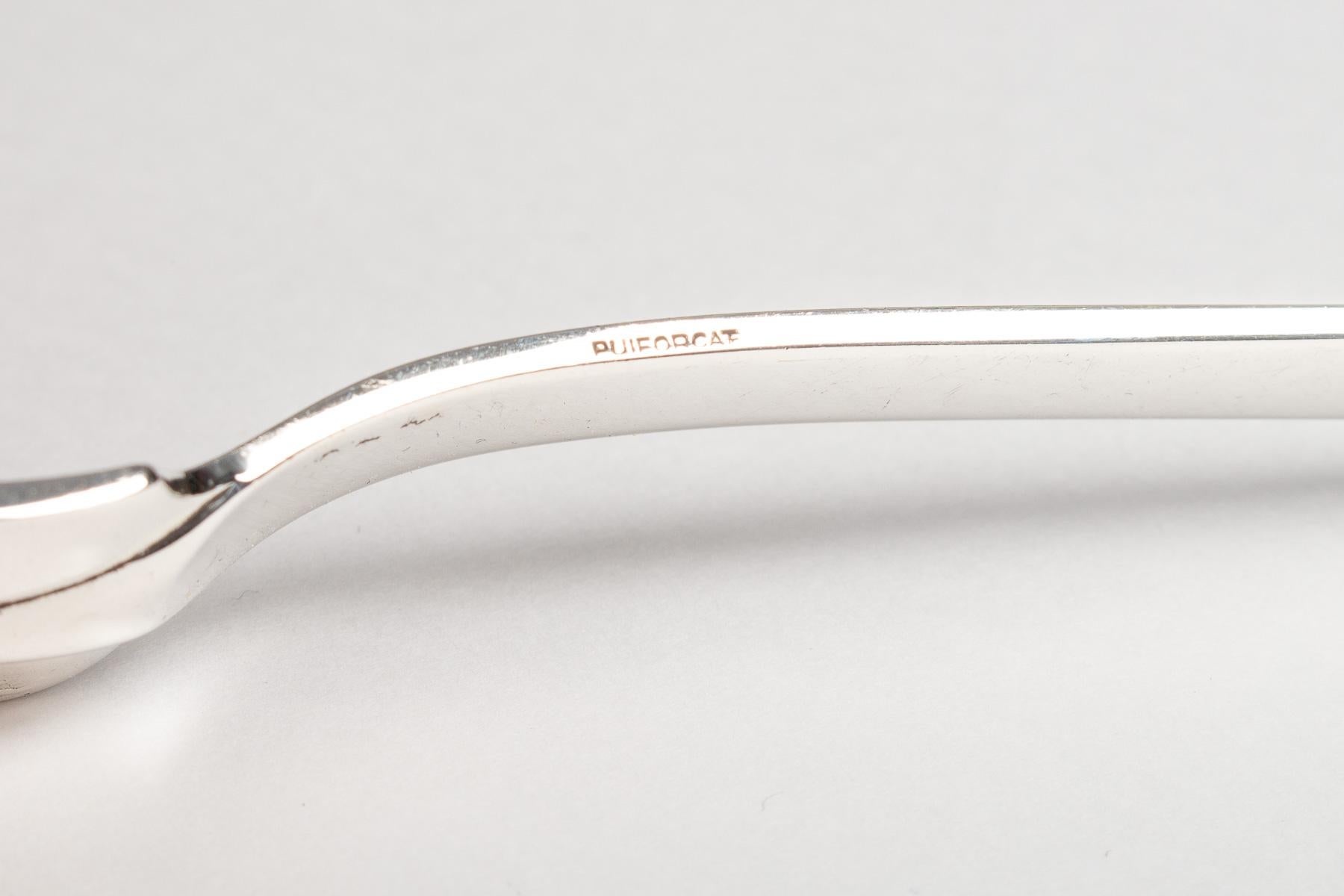 Puiforcat, Cutlery Flatware Set Medicis Sterling Silver, 139 Pieces 7