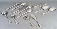 Puiforcat - Cutlery Flatware Set Noailles Sterling Silver - 145 Pieces