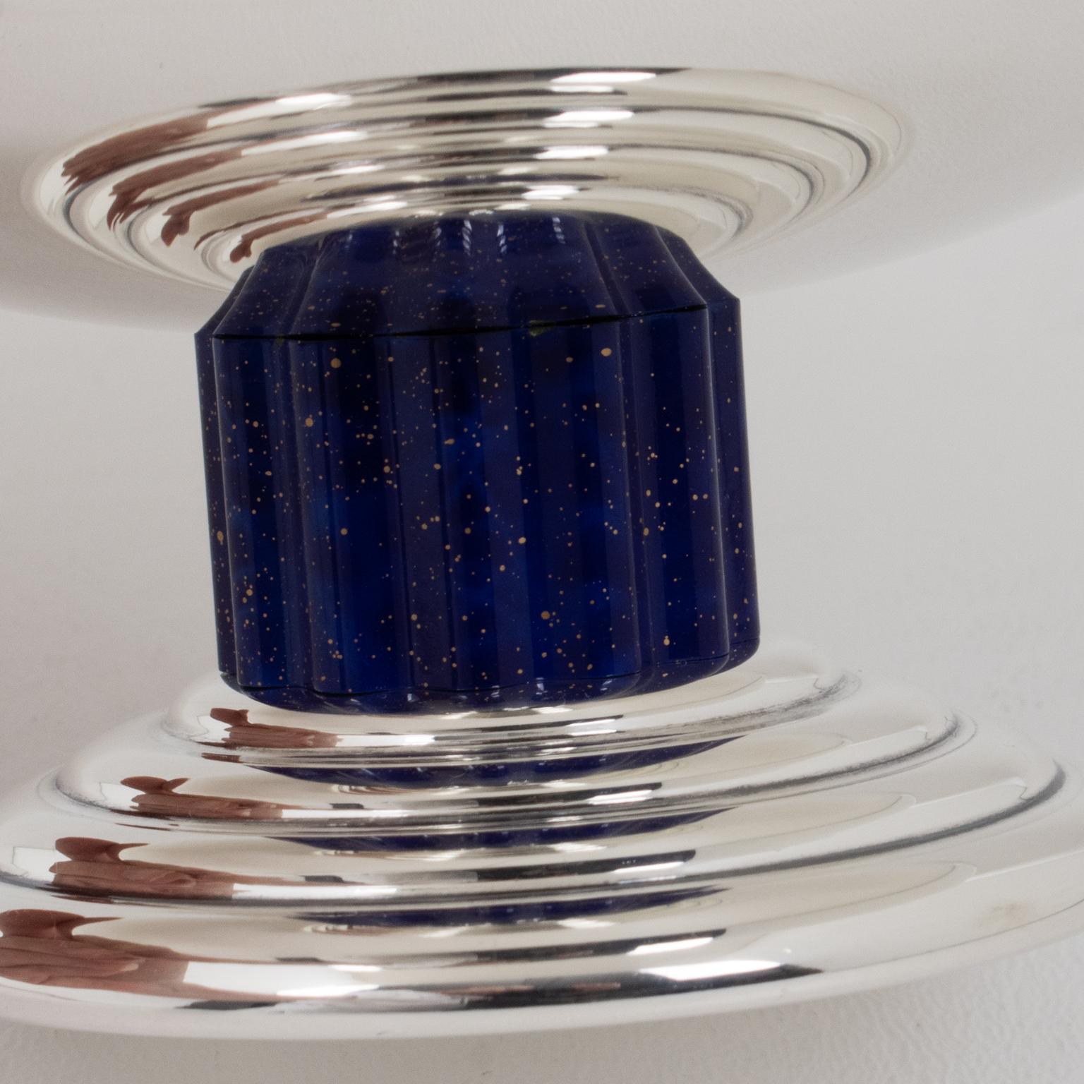 Art déco Puiforcat France - Porte-anneaux en métal argenté - Bol de présentation Tazza en vente