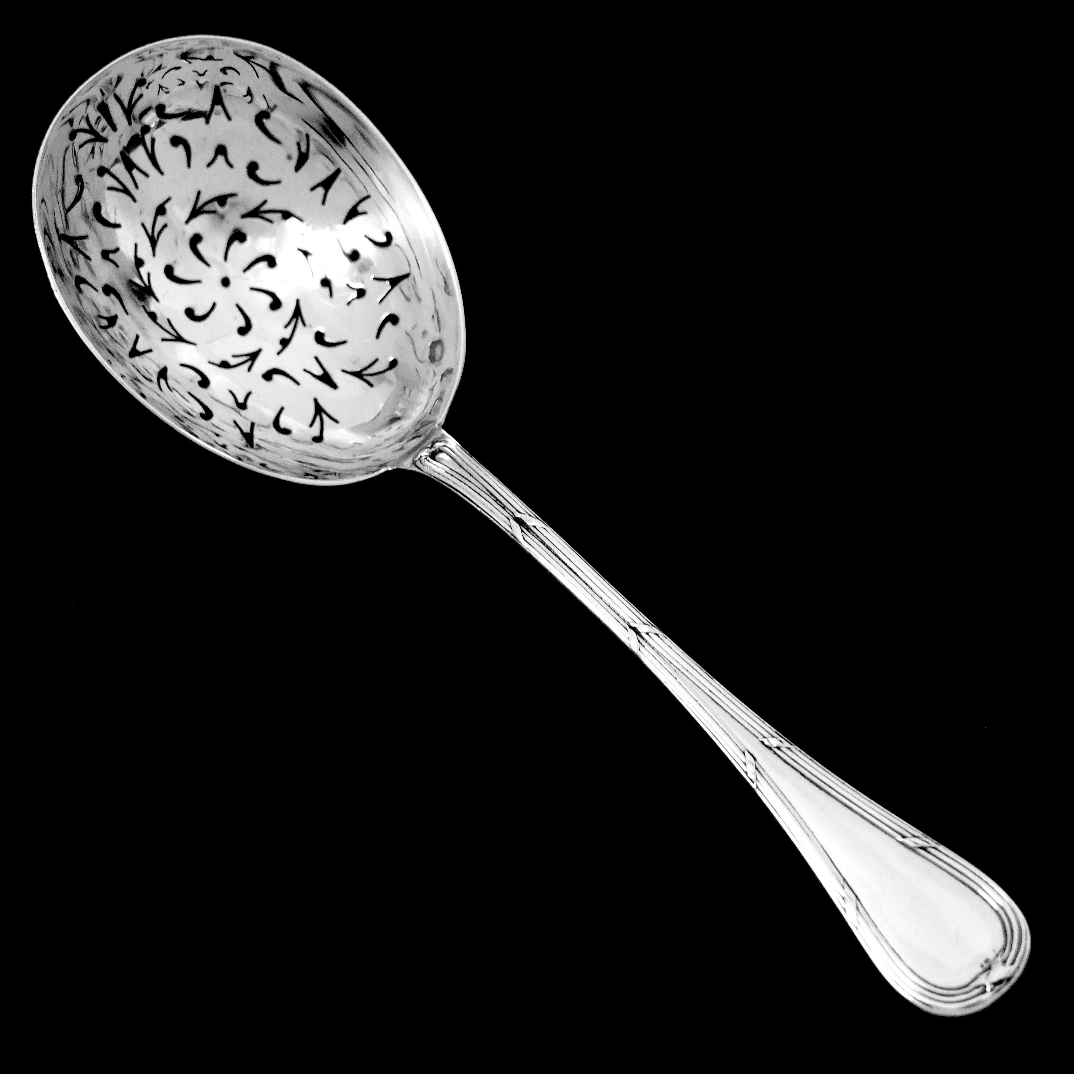 Puiforcat French All Sterling Silver Hors D'oeuvre Dessert, Box, Neoclassical For Sale 2