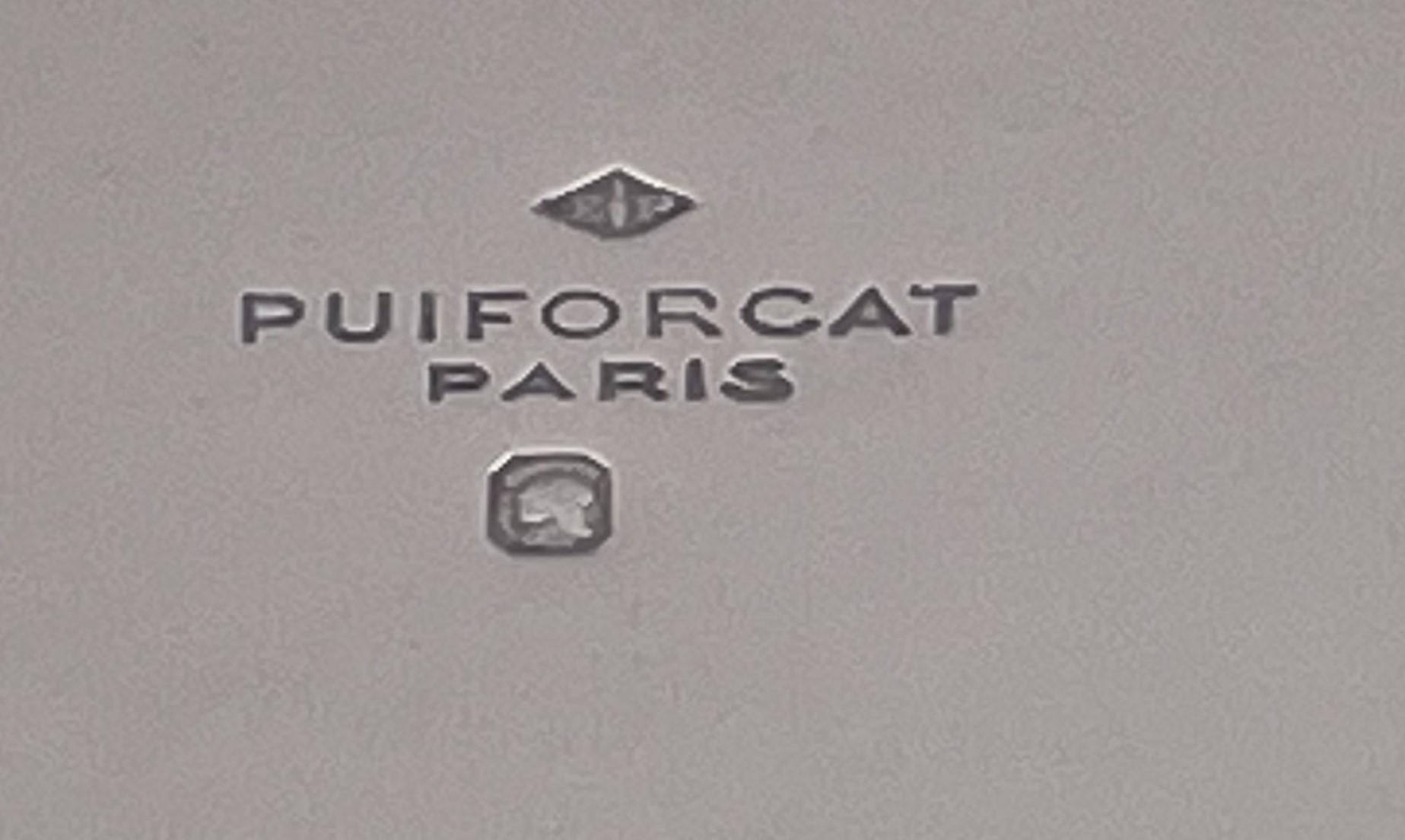 20ième siècle Bol / plat français Puiforcat en argent sterling de style Art Déco avec poignées en vente
