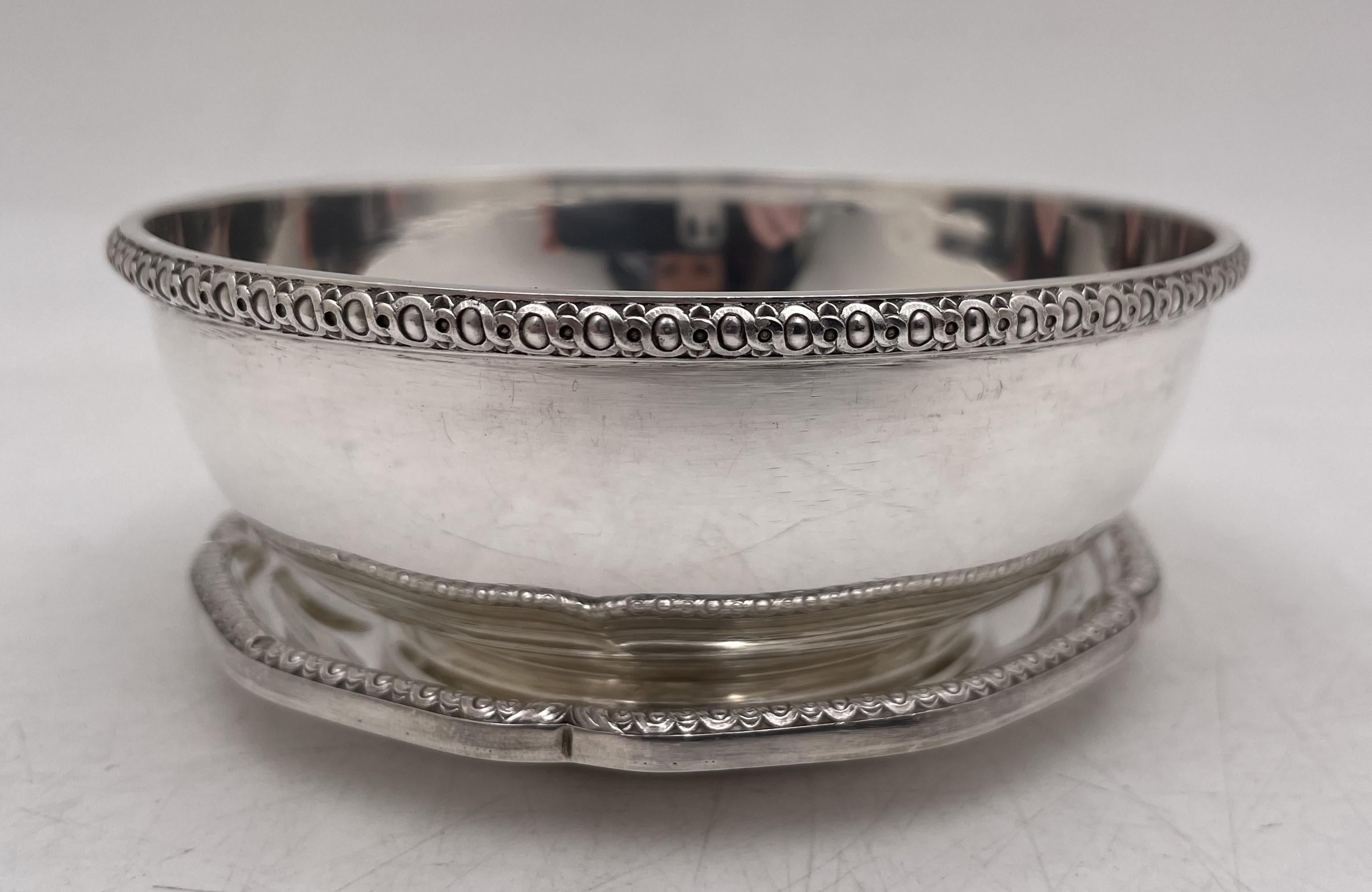 Puiforcat French Sterling Silver Set of 24 Dessert Compote Bowls & Underplates In Good Condition For Sale In New York, NY