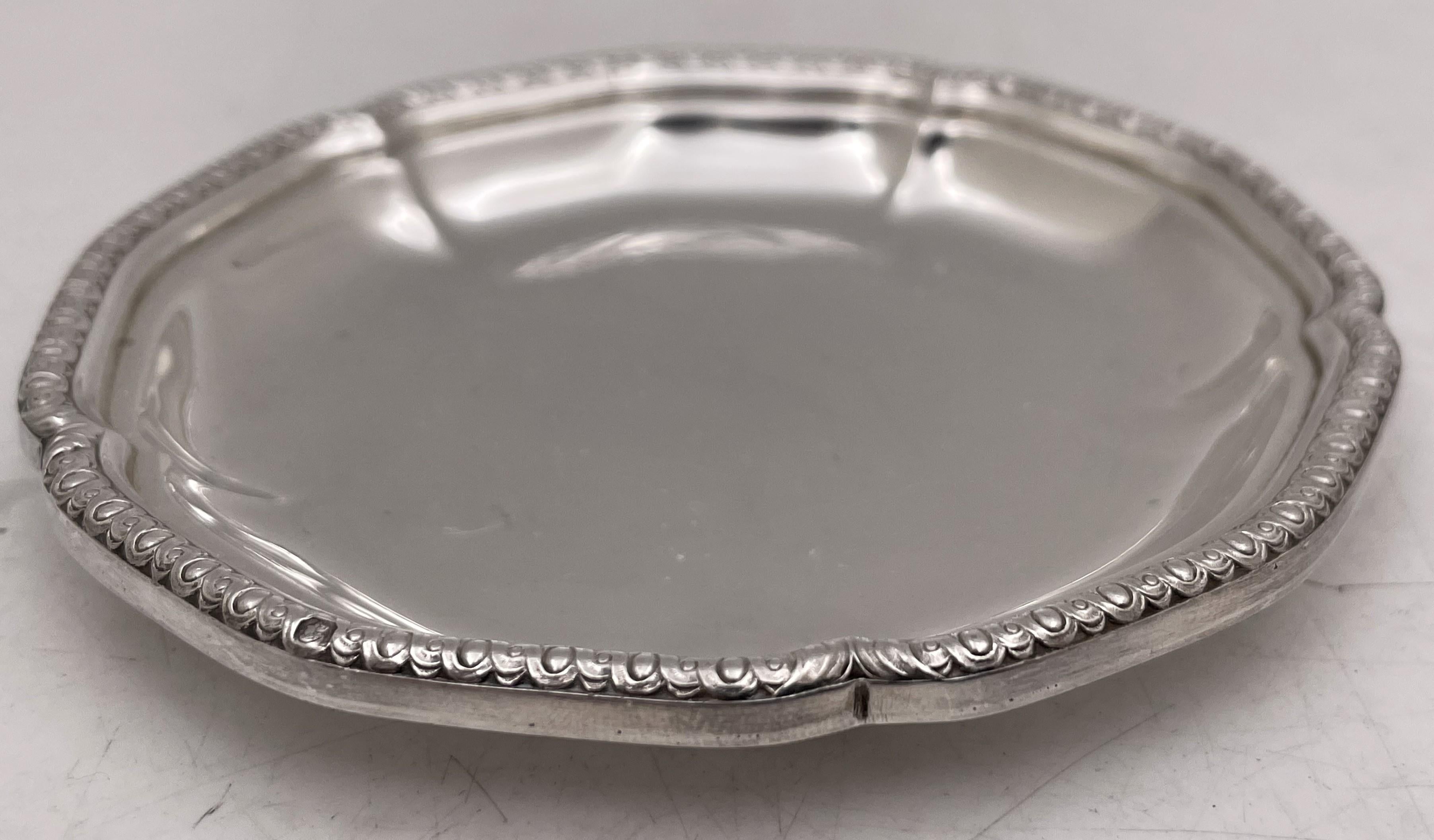 Puiforcat French Sterling Silver Set of 24 Dessert Compote Bowls & Underplates For Sale 2