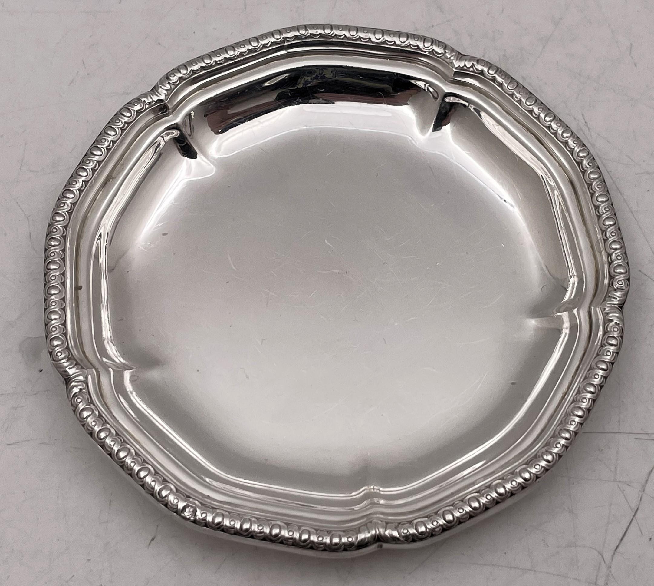 Puiforcat French Sterling Silver Set of 24 Dessert Compote Bowls & Underplates For Sale 3