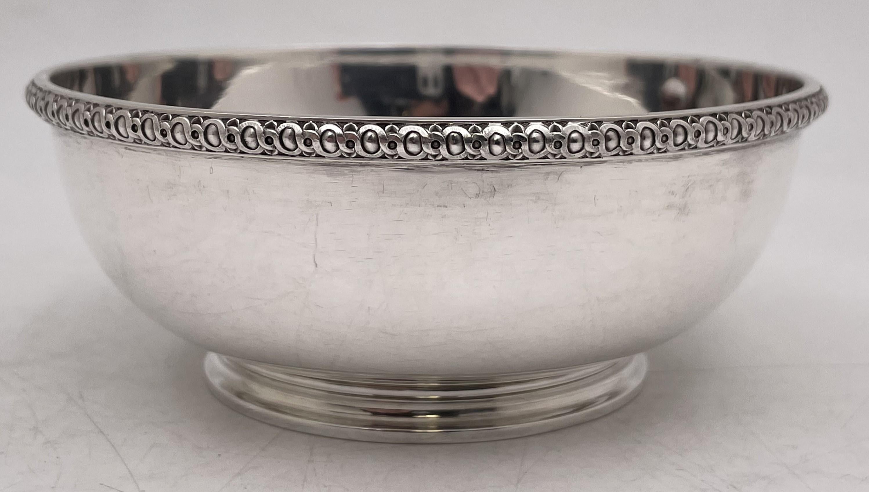 Puiforcat French Sterling Silver Set of 24 Dessert Compote Bowls & Underplates For Sale 4
