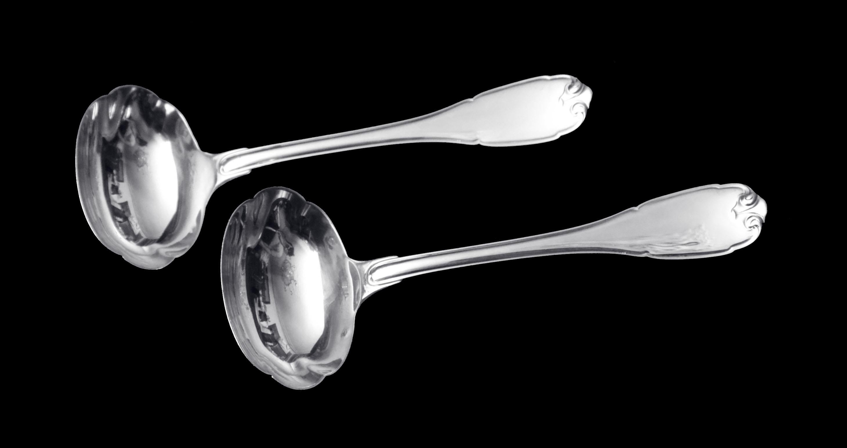 Puiforcat (Hermes) - 299 pz. Antique French Sterling Silver Flatware Set, Vauban in vendita 4