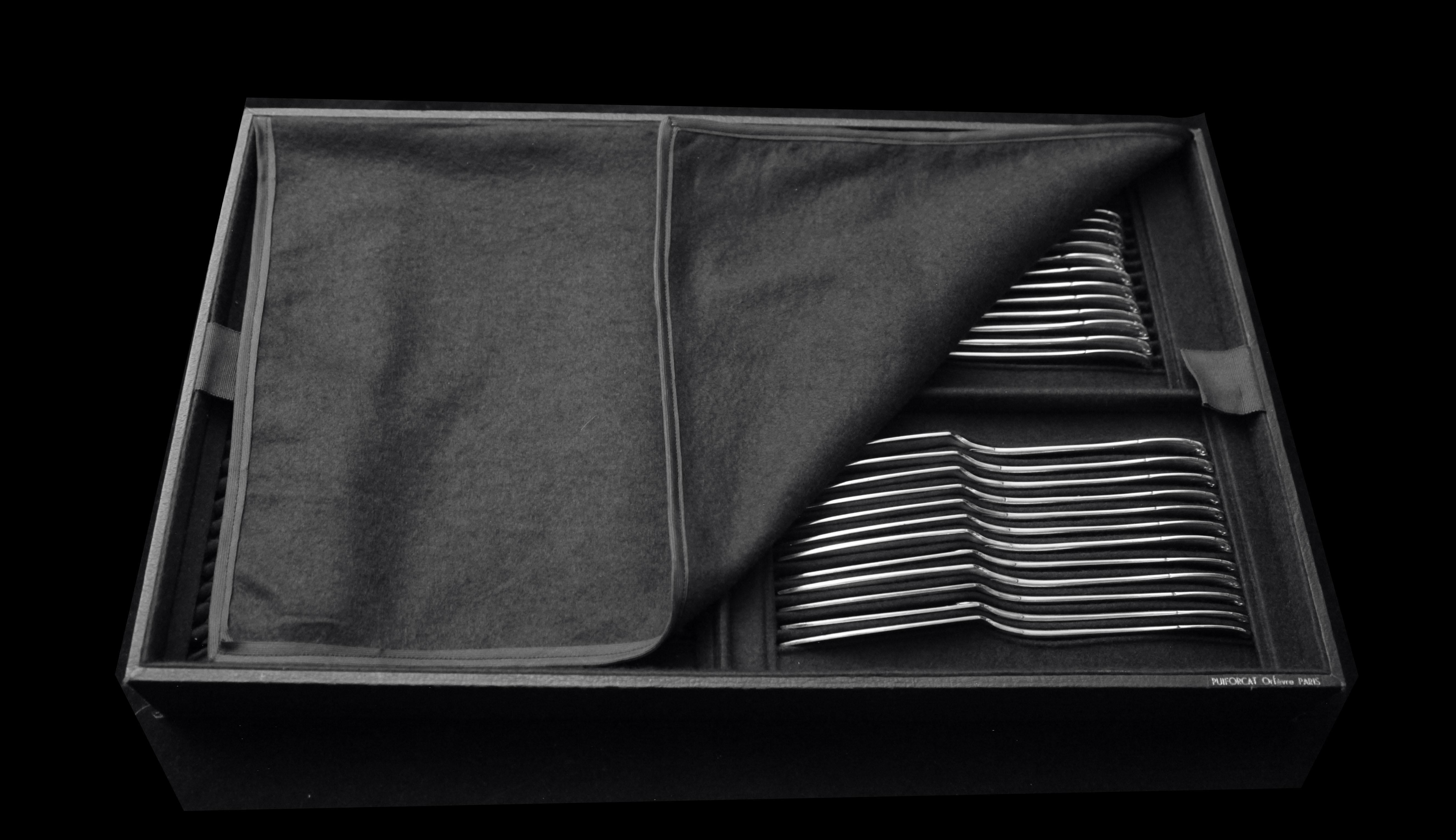 Puiforcat (Hermes) - 299 pz. Antique French Sterling Silver Flatware Set, Vauban in vendita 11
