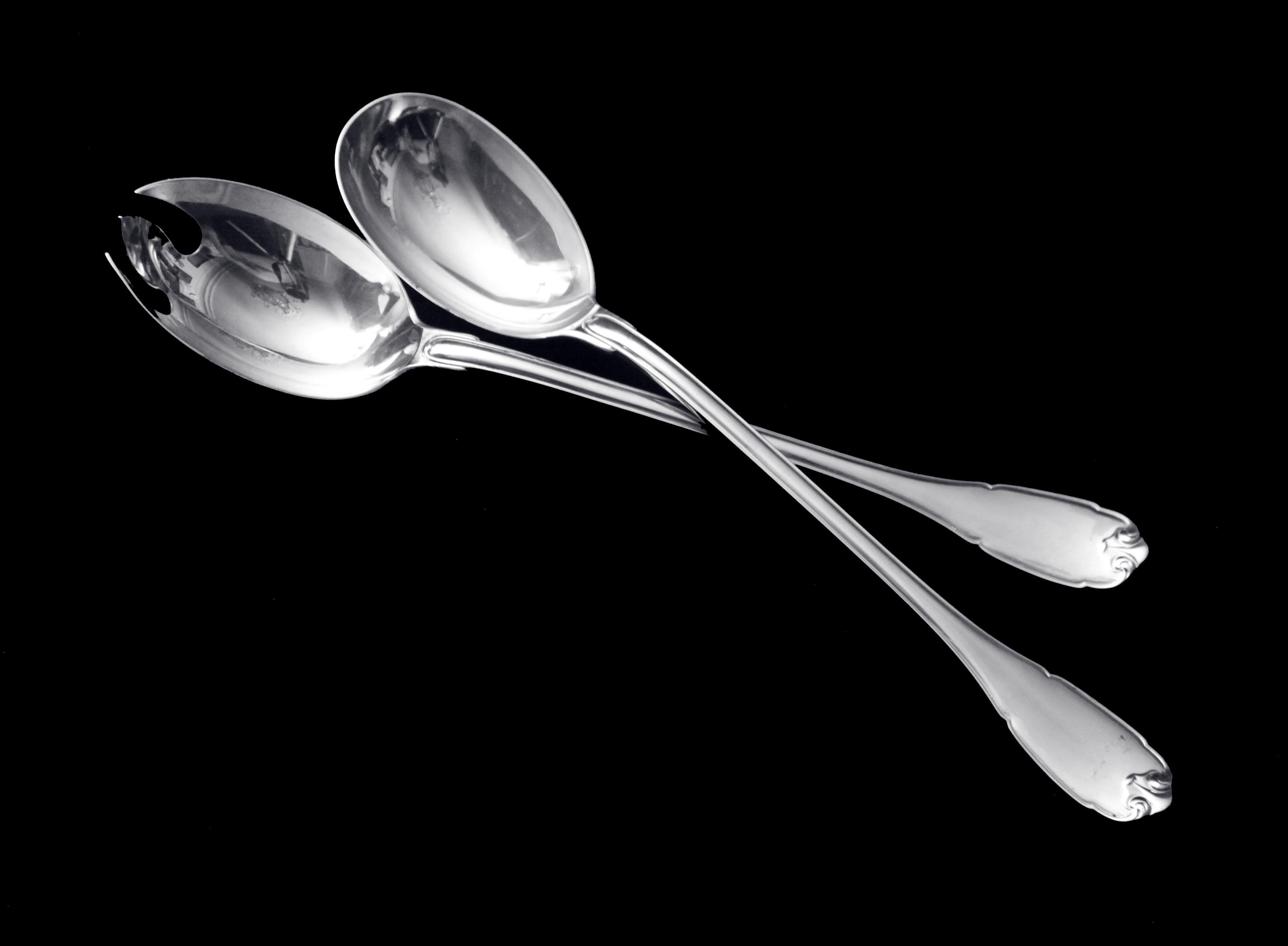 Puiforcat (Hermes) - 299 pz. Antique French Sterling Silver Flatware Set, Vauban in vendita 2