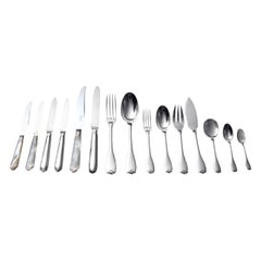 Puiforcat (Hermes) - 299 Teile. Antikes französisches Besteckset aus Sterlingsilber, Vauban