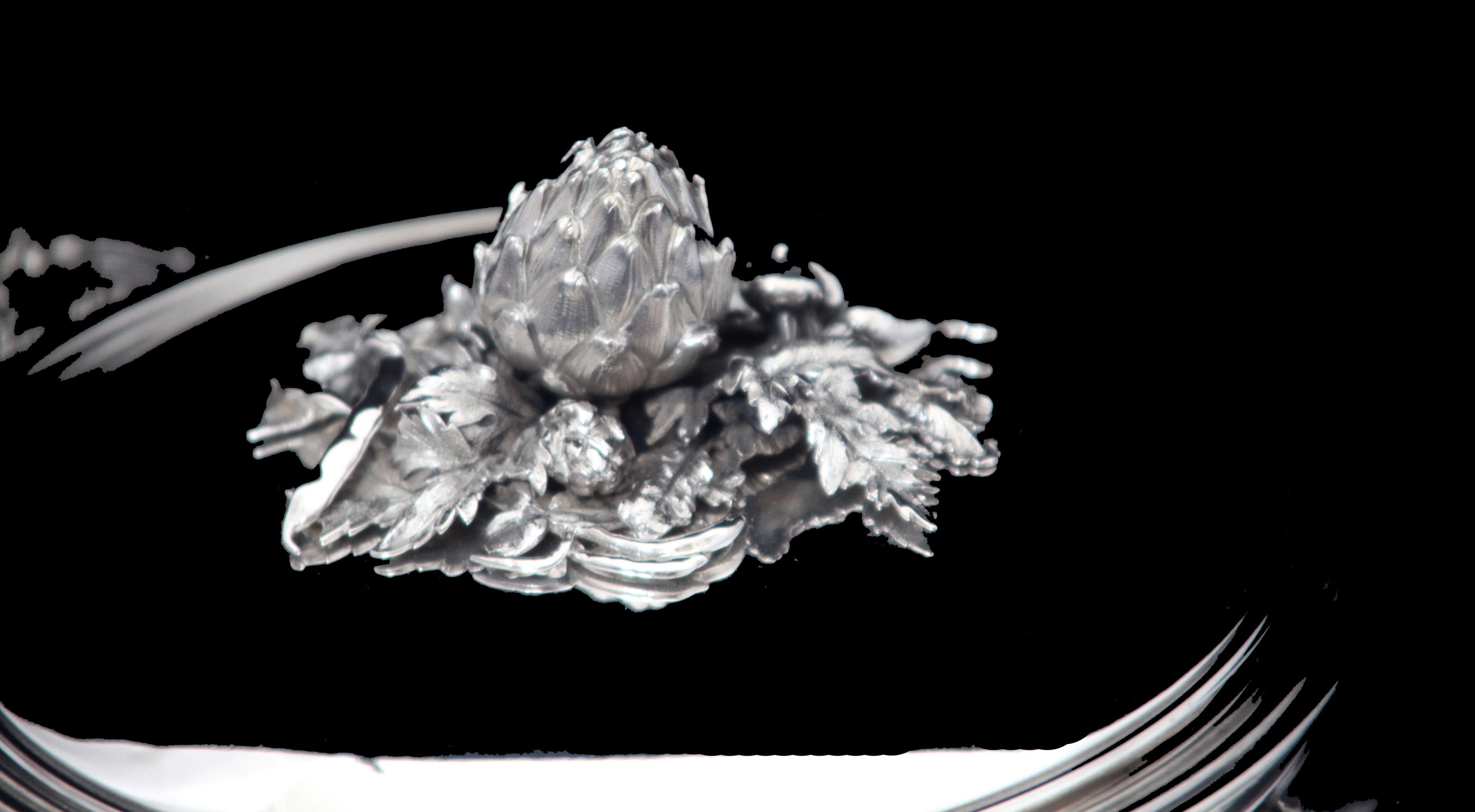 Puiforcat (Hermes) - 2pc. Luis XVI  ¡Servidor de verduras de plata de ley - MINT ! en venta 7