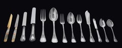 Puiforcat (Hermes) - 306 pcs. Antique French Sterling Silver Flatware Set !
