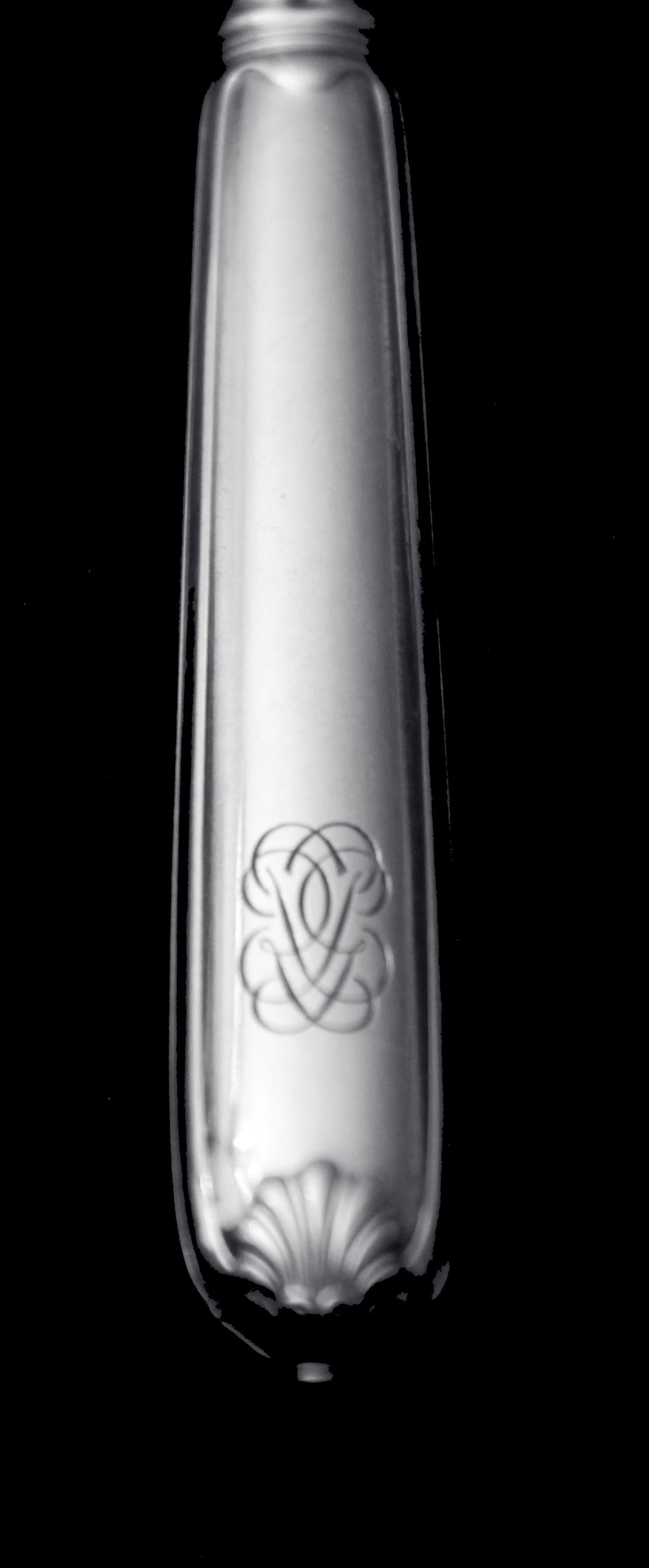 Puiforcat (Hermes) - 70-teiliges antikes französisches Besteckset aus Sterlingsilber + Truhen! im Angebot 4
